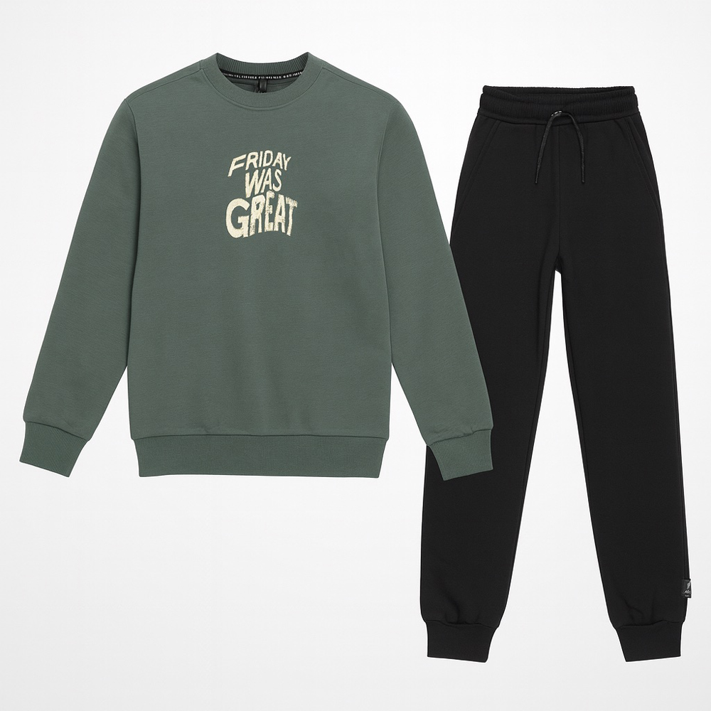 Παιδικό σετ με φόρμα GANG αγόρι - ΧΑΚΙ