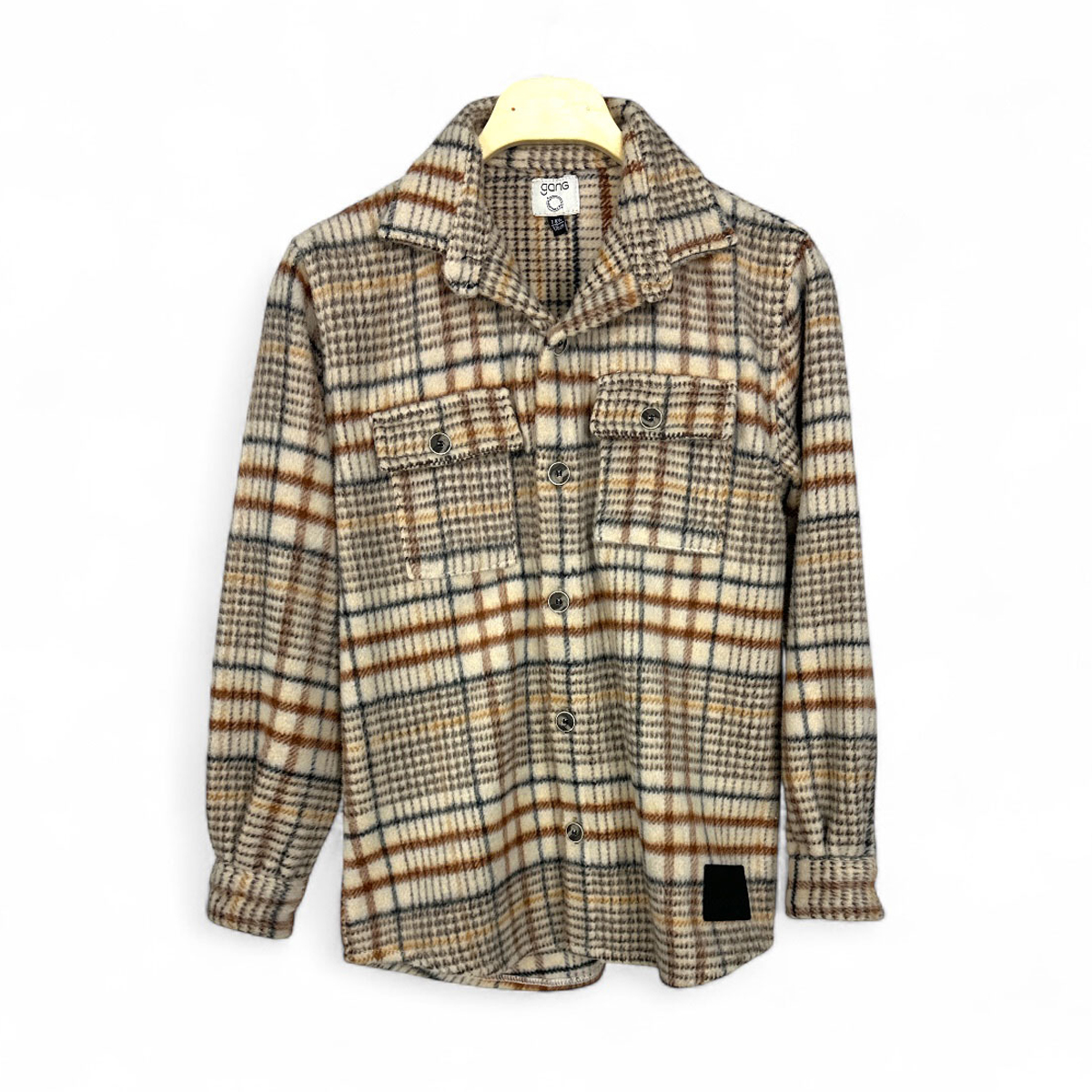 Παιδικό πουκάμισο fleece GANG αγόρι - ΜΠΕΖ