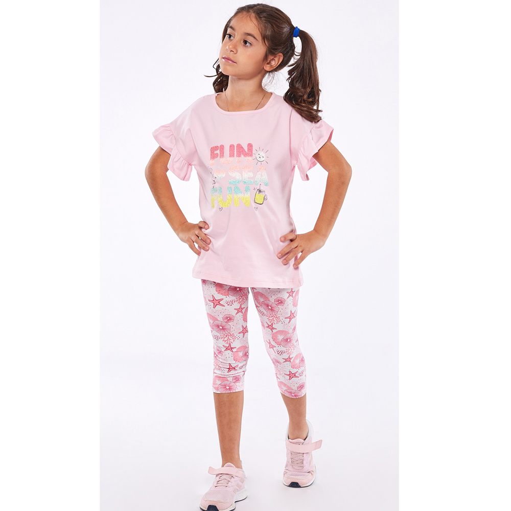 Σετ με κολάν ΕΒΙΤΑ - ΡΟΖ