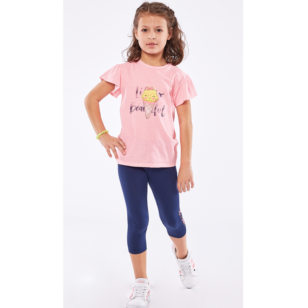 Σετ με κολάν ΕΒΙΤΑ - ΡΟΖ