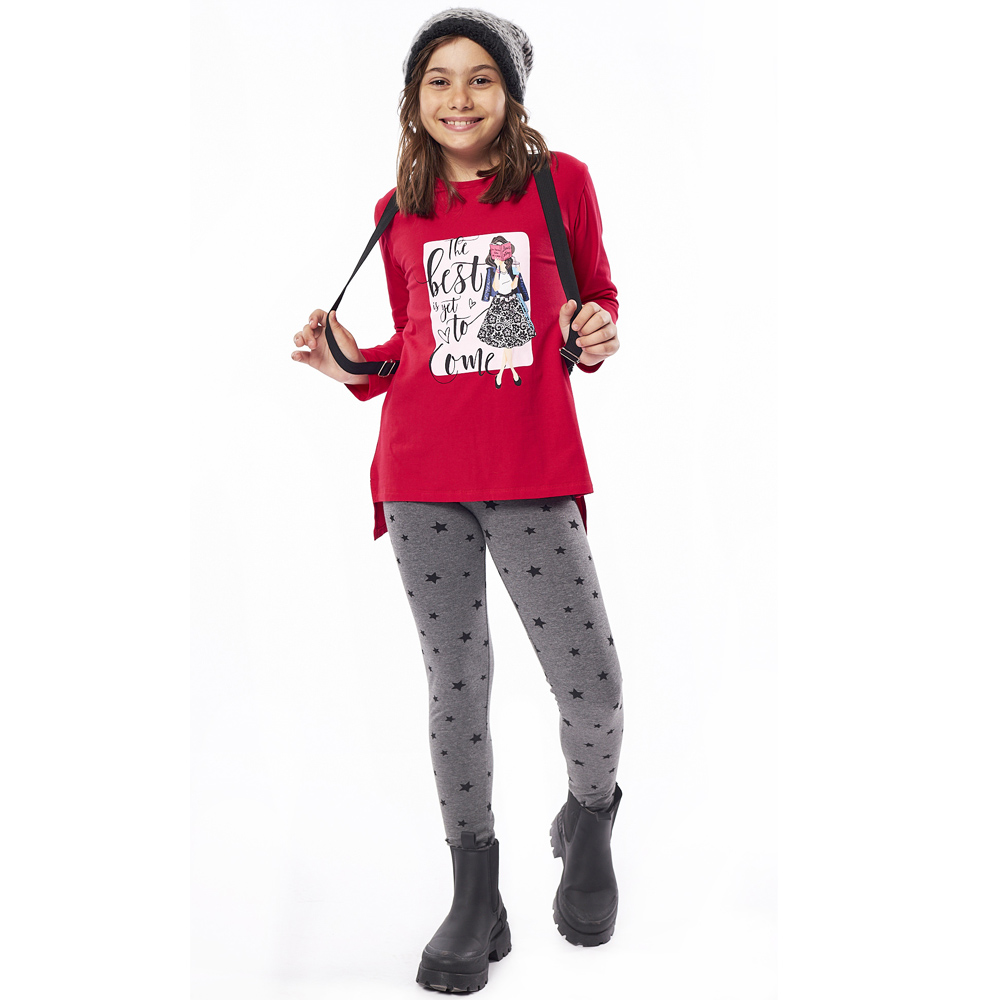 Σετ εποχής με κολάν ΕΒΙΤΑ - ΚΟΚΚΙΝΟ