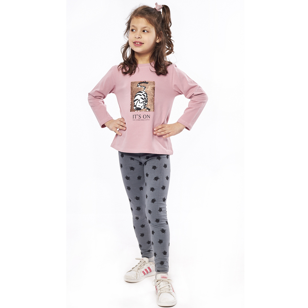 Παιδικό σετ με κολάν ΕΒΙΤΑ κορίτσι - ΣΑΠΙΟ ΜΗΛΟ