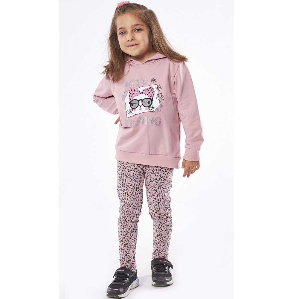 Σετ με κολάν ΕΒΙΤΑ 2 τμχ - ΡΟΖ