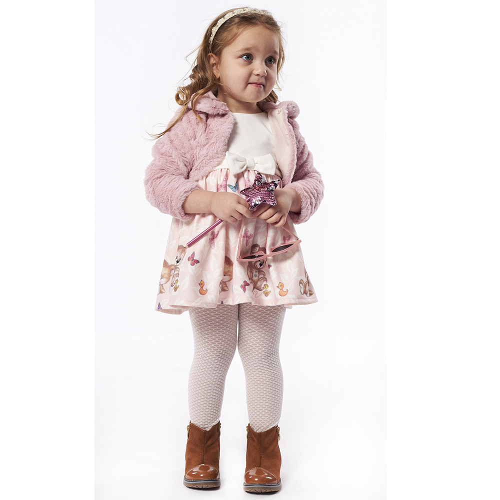 Βρεφικό σετ φόρεμα με μπολερό ΕΒΙΤΑ κορίτσι - 2