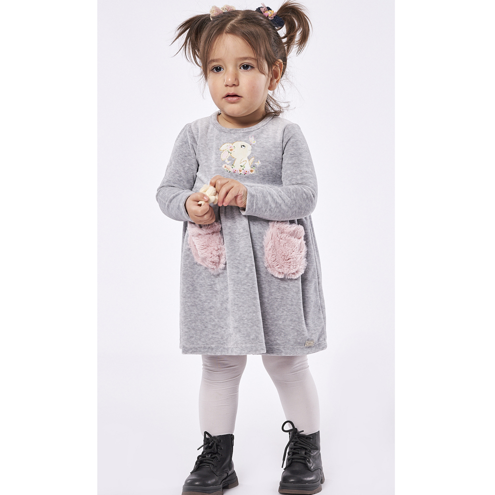 Φόρεμα ΕΒΙΤΑ - ΓΚΡΙ