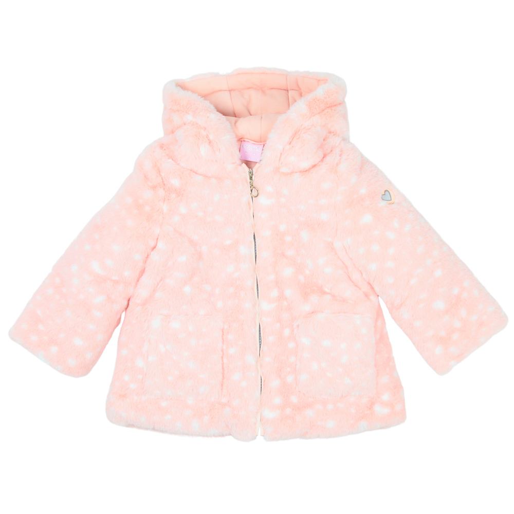 Γούνινη ζακέτα ΕΒΙΤΑ - ΡΟΖ