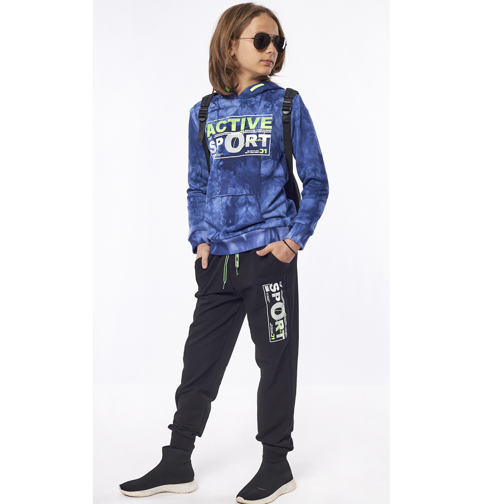 Σετ με φόρμα εποχής HASHTAG - ΜΠΛΕ