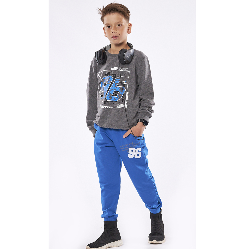 Σετ με φόρμα εποχής HASHTAG - ΓΚΡΙ