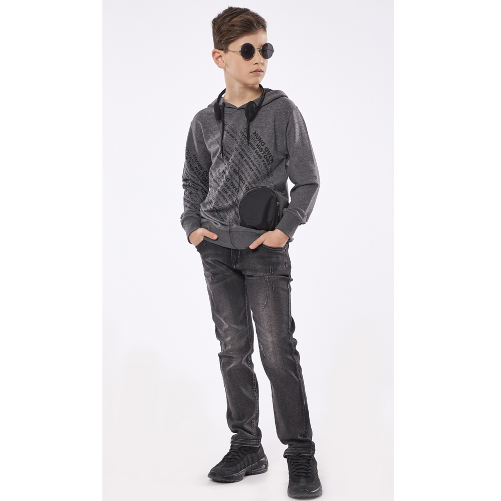 Φούτερ με κουκούλα HASHTAG - 2