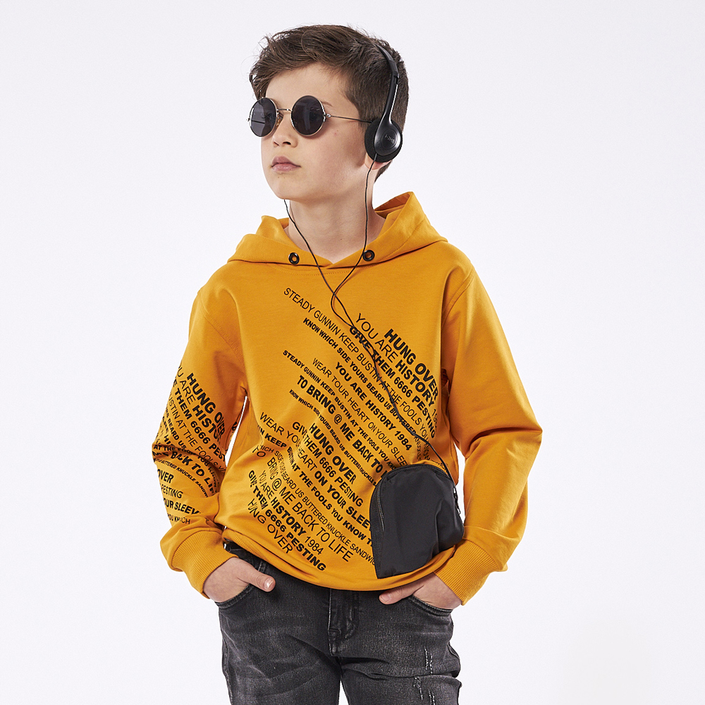 Φούτερ με κουκούλα HASHTAG - 3