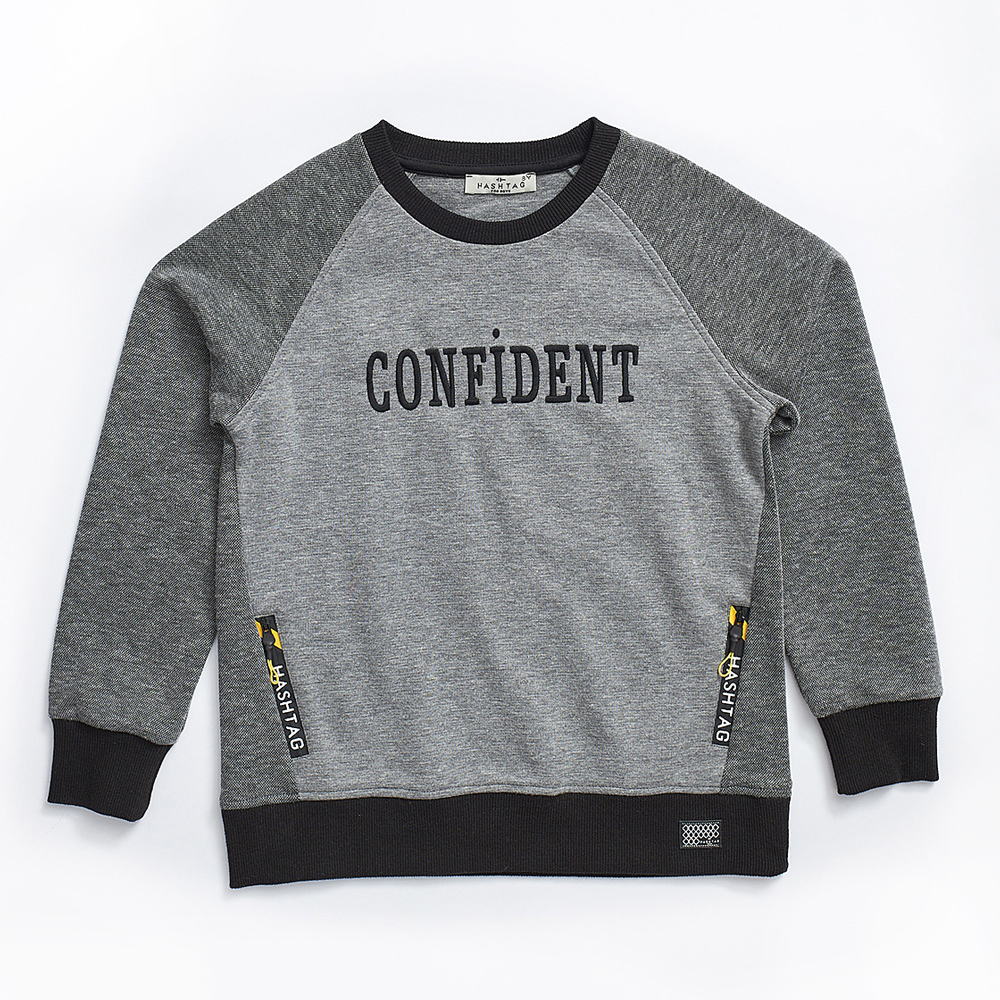 Μπλούζα HASHTAG - ΓΚΡΙ