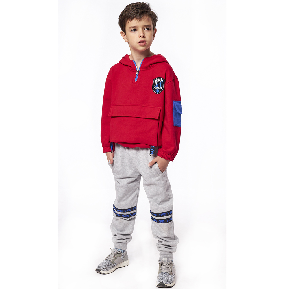 Σετ με φόρμα HASHTAG αγόρι - ΚΟΚΚΙΝΟ