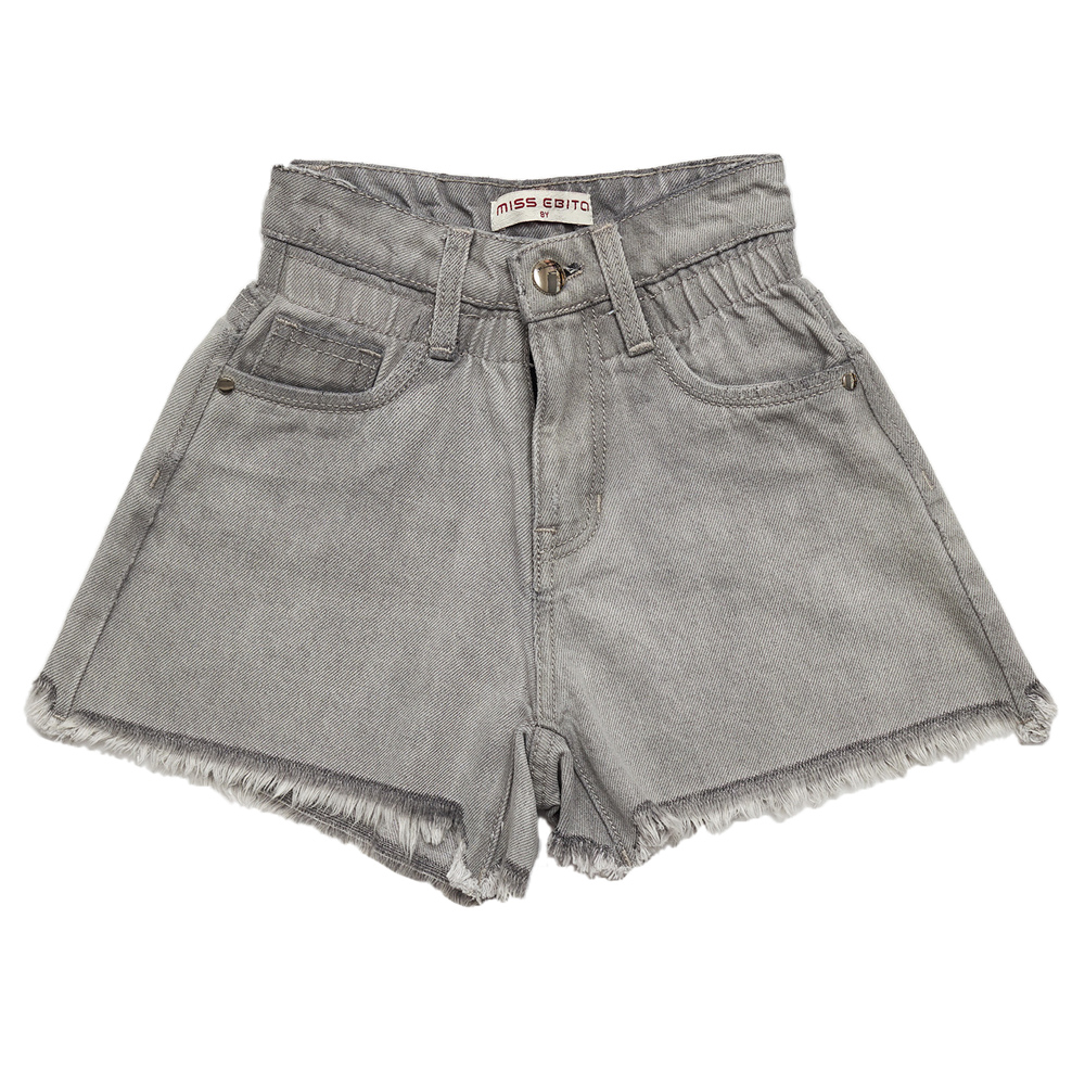 Τζιν σόρτς ΕΒΙΤΑ κορίτσι - ΓΚΡΙ