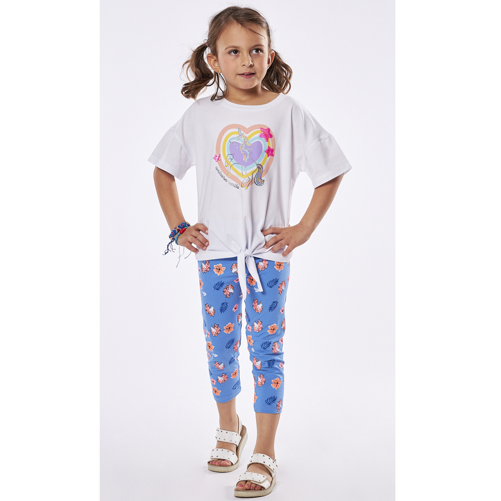 Σετ με κολάν ΕΒΙΤΑ κορίτσι - ΛΕΥΚΟ