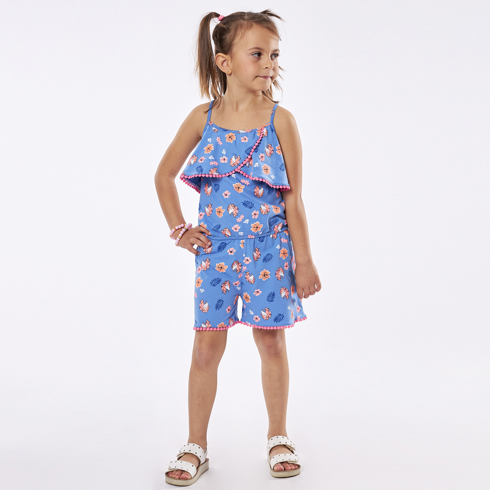 Ολόσωμο σόρτς ΕΒΙΤΑ κορίτσι - ΜΠΛΕ