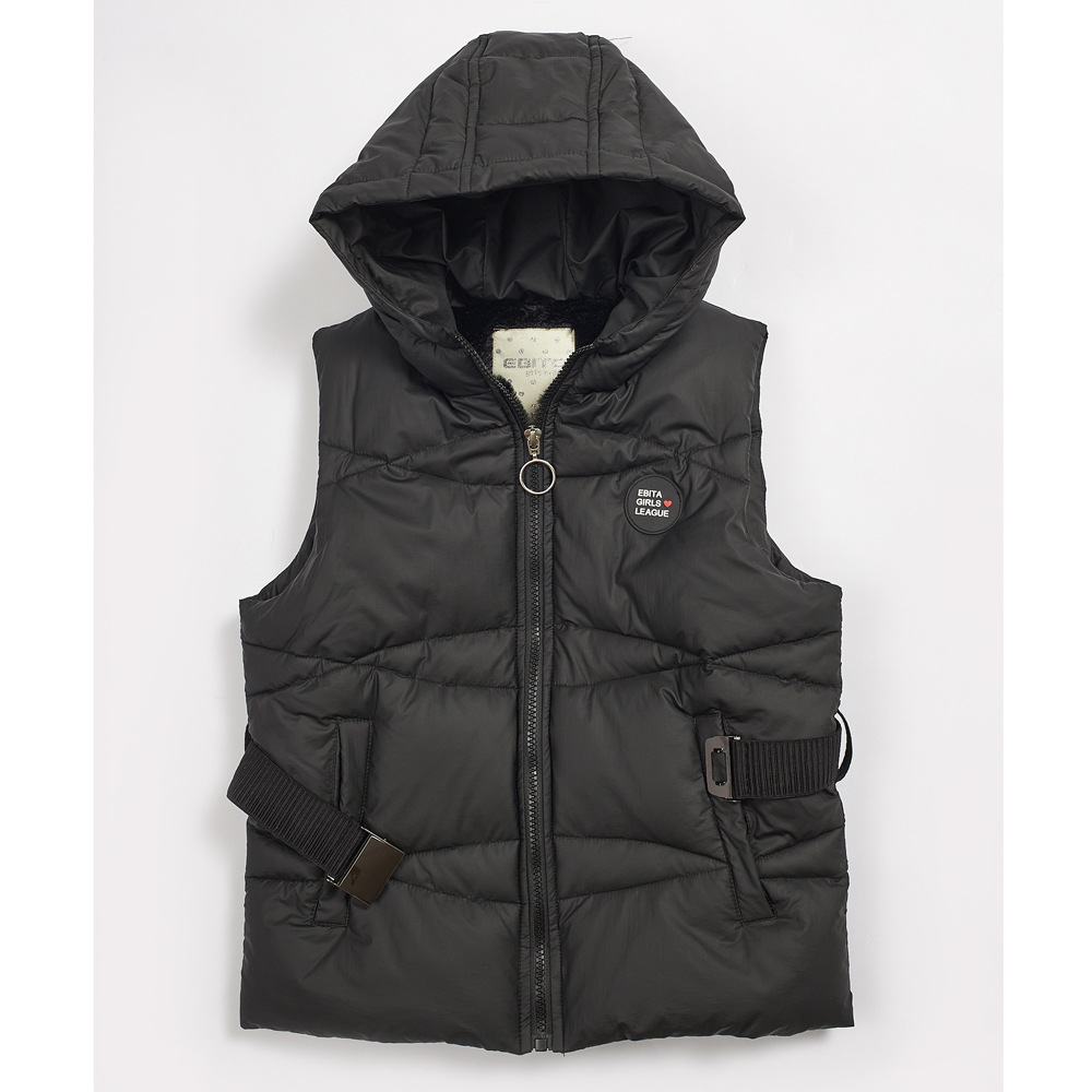 Αμάνικο μπουφάν ΕΒΙΤΑ - ΜΑΥΡΟ