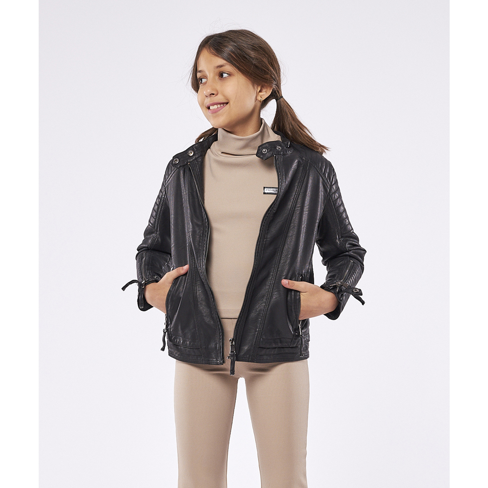 Μπουφάν δερματίνη ΕΒΙΤΑ - 3