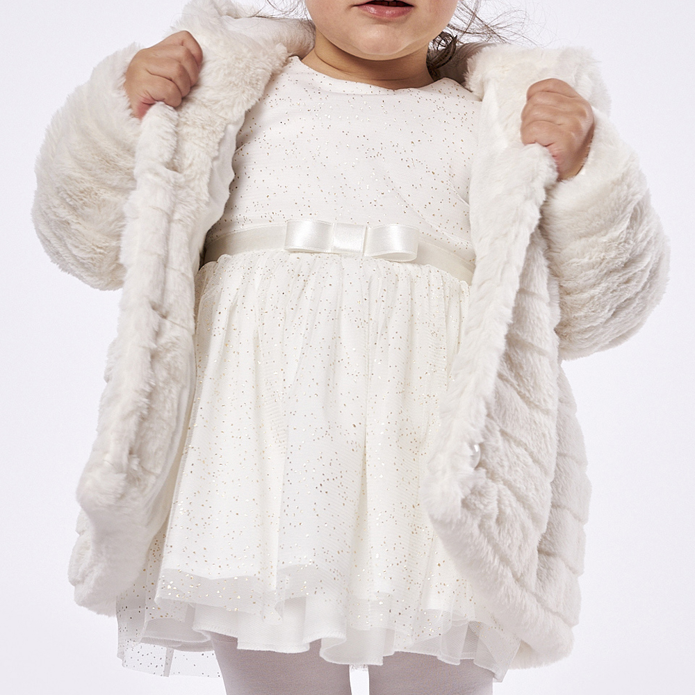 Σετ φόρεμα με γούνα ΕΒΙΤΑ - 3