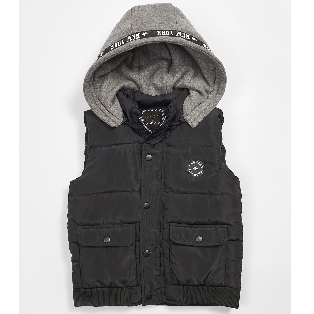 Γιλέκο HASHTAG - ΜΑΥΡΟ