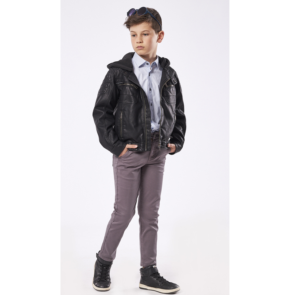 Μπουφάν δερματίνη HASHTAG - 2