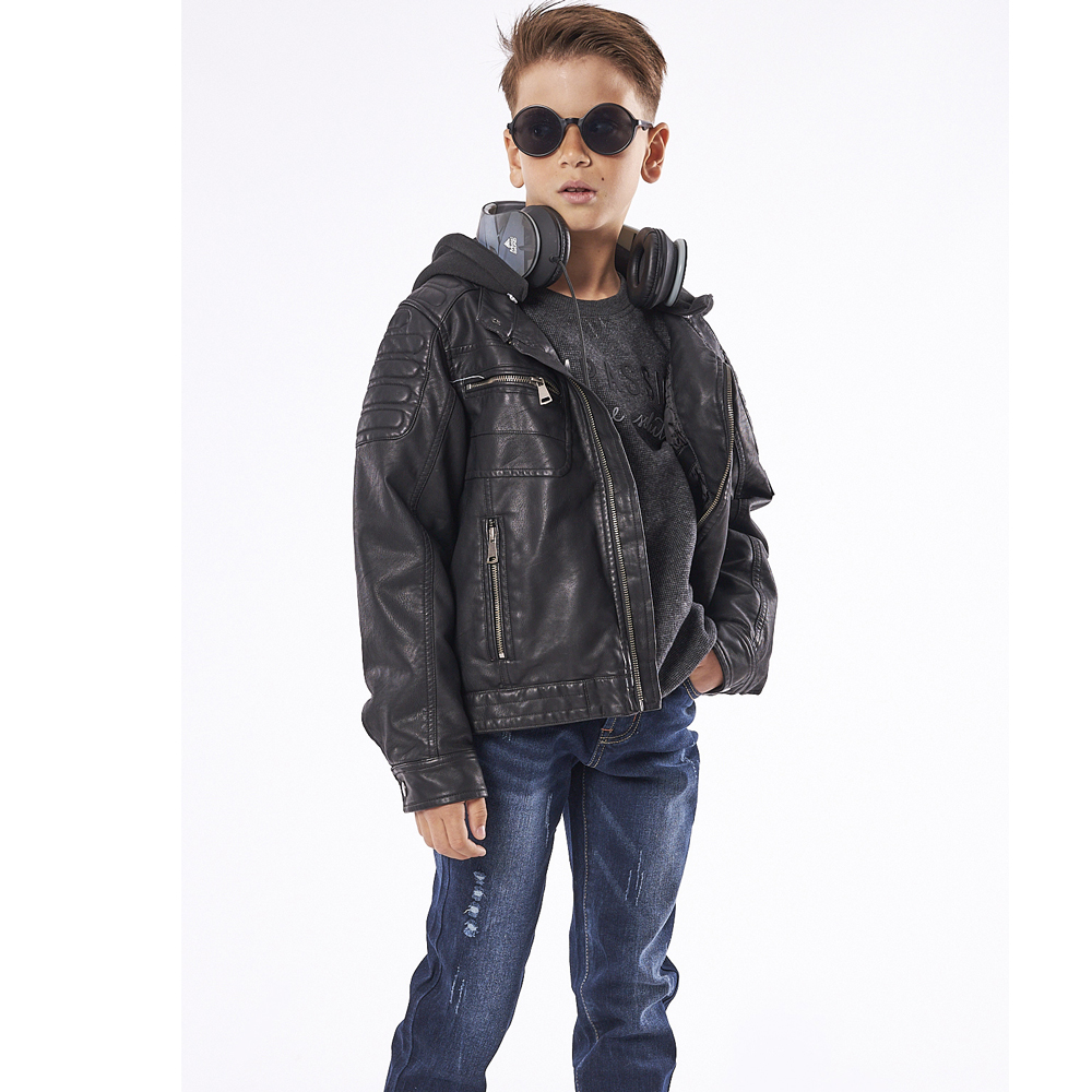 Μπουφάν δερματίνη HASHTAG - 3