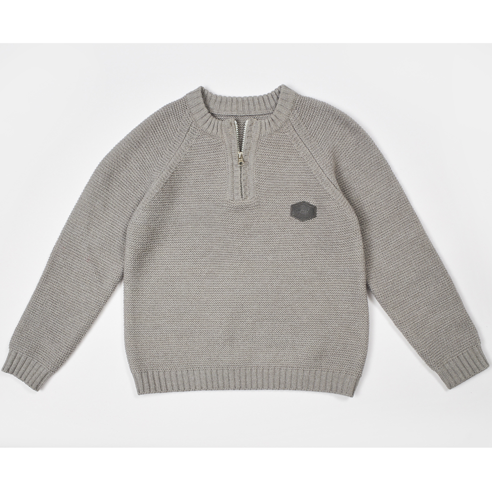 Πλεκτό πουλόβερ HASHTAG - ΓΚΡΙ