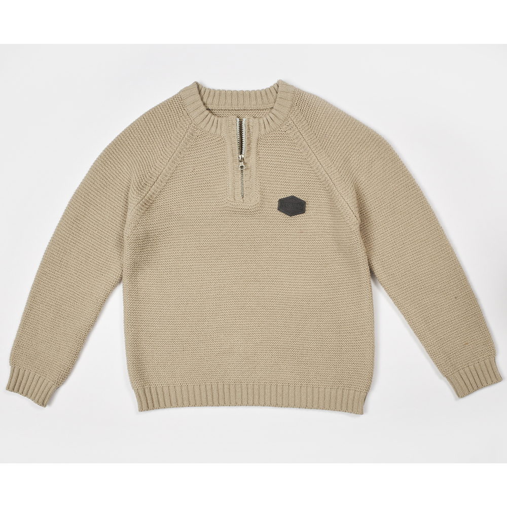 Πλεκτό πουλόβερ HASHTAG - ΜΠΕΖ