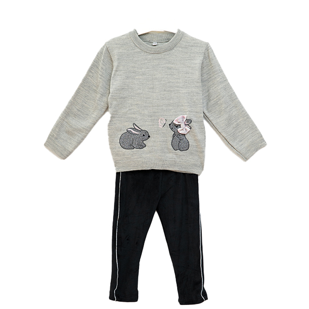 Παιδικό σετ με κολάν RESTART κορίτσι - ΓΚΡΙ