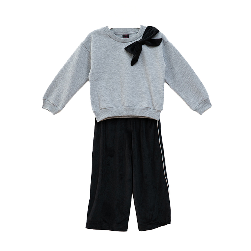 Παιδικό σετ με παντελόνι RESTART κορίτσι - ΓΚΡΙ