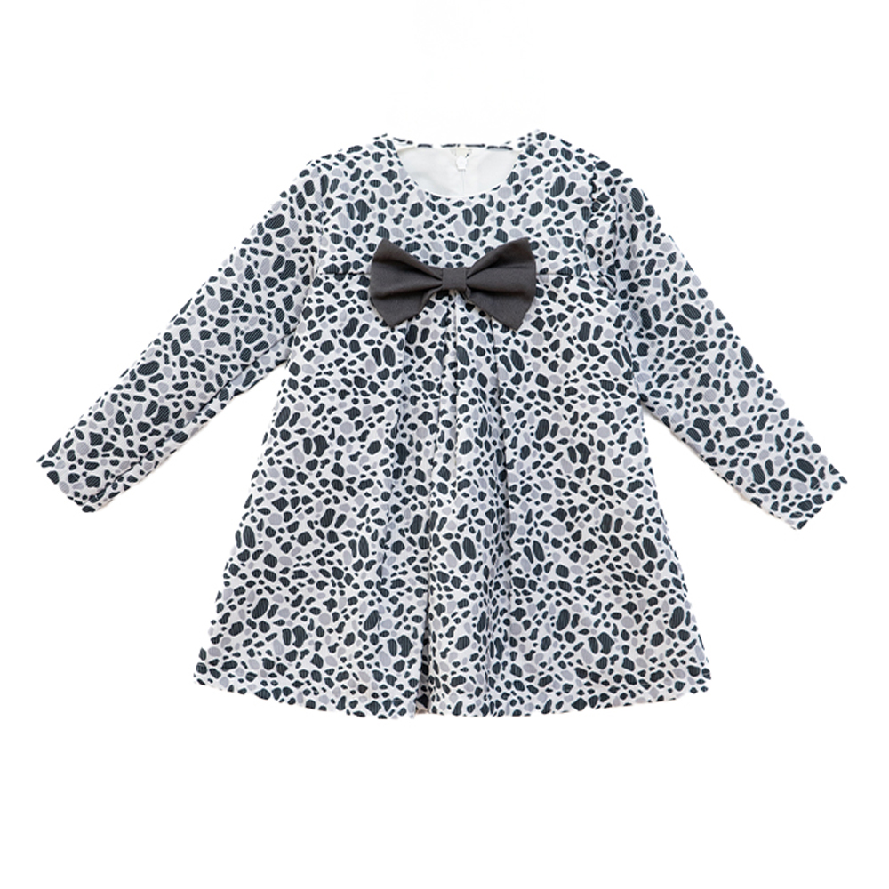 Παιδικό φόρεμα RESTART κορίτσι ΛΕΥΚΟ- - ΛΕΥΚΟ-ΜΑΥΡΟ