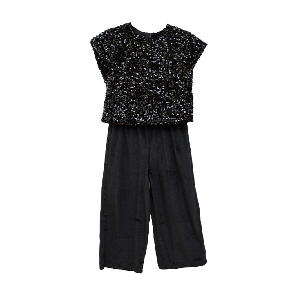 Παιδικό σετ με παντελόνα RESTART κορίτσι - ΜΑΥΡΟ
