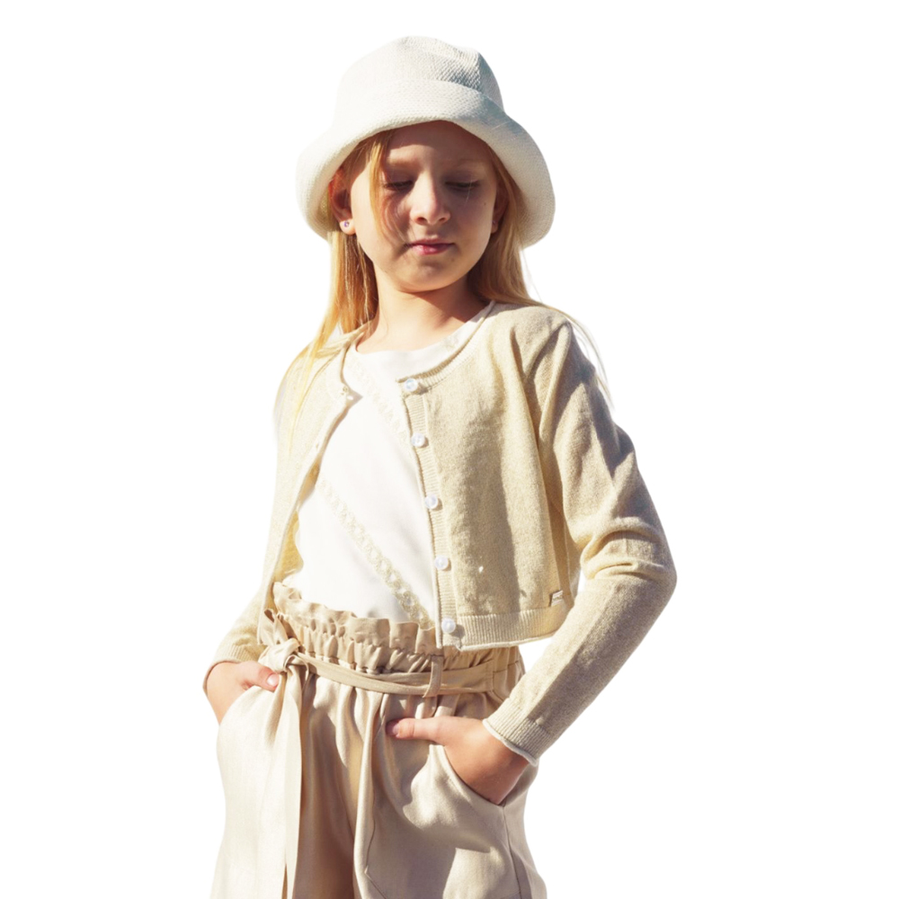 Πλεκτή ζακέτα εποχής ΕΒΙΤΑ κορίτσι - 2