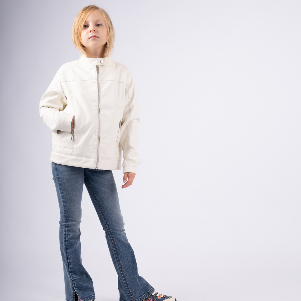 Εποχιακό μπουφάν δερματίνη ΕΒΙΤΑ κορίτσι - 2