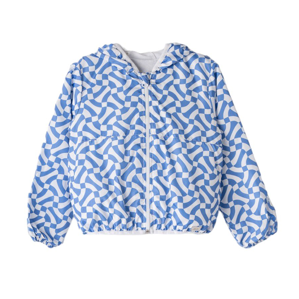 Αντιανεμικό μπουφάν εποχής ΕΒΙΤΑ κορίτσι - ΜΠΛΕ