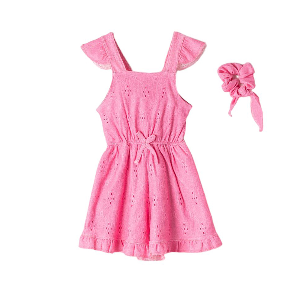 Ολόσωμο σόρτς ΕΒΙΤΑ κορίτσι - ΦΟΥΞΙΑ