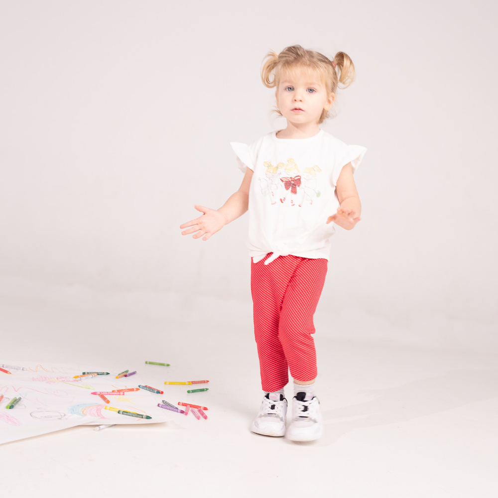 Σετ με κολάν ΕΒΙΤΑ κορίτσι ΛΕΥΚΟ- - 2