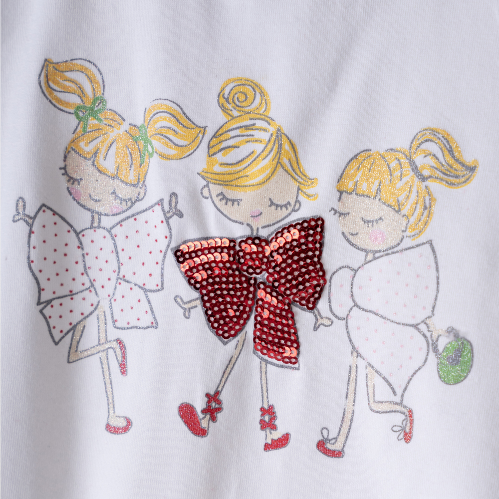 Σετ με κολάν ΕΒΙΤΑ κορίτσι ΛΕΥΚΟ- - 3