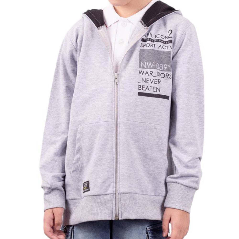 Ζακέτα HASHTAG αγόρι - ΓΚΡΙ