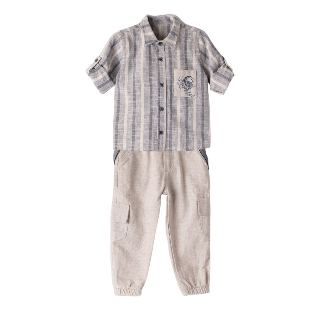 Αγόρι σετ με παντελόνι HASHTAG - ΜΠΕΖ