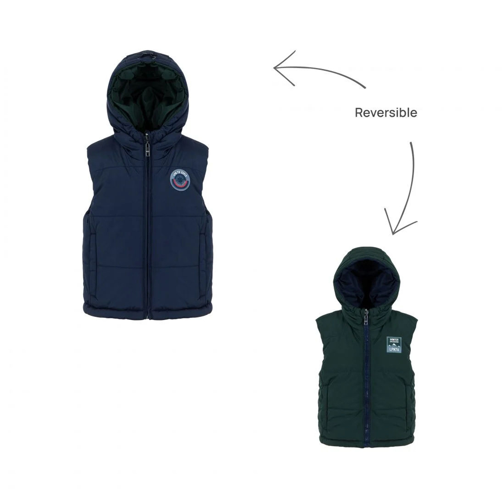 Παιδικό αμάνικο μπουφάν διπλής όψης LAPIN αγόρι - 3