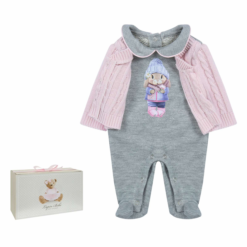 Βρεφικό φορμάκι LAPIN κορίτσι - ΡΟΖ