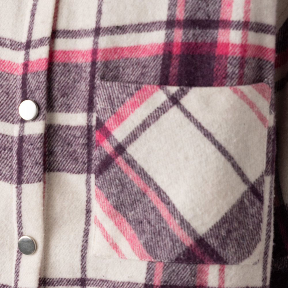 Παιδικό καρώ πουκάμισο φανέλα ΕΒΙΤΑ κορίτσι - 2