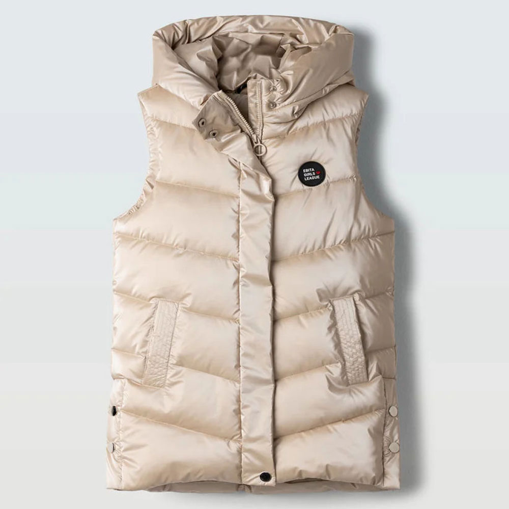 Παιδικό αμάνικο μπουφάν ΕΒΙΤΑ κορίτσι - ΧΡΥΣΟ