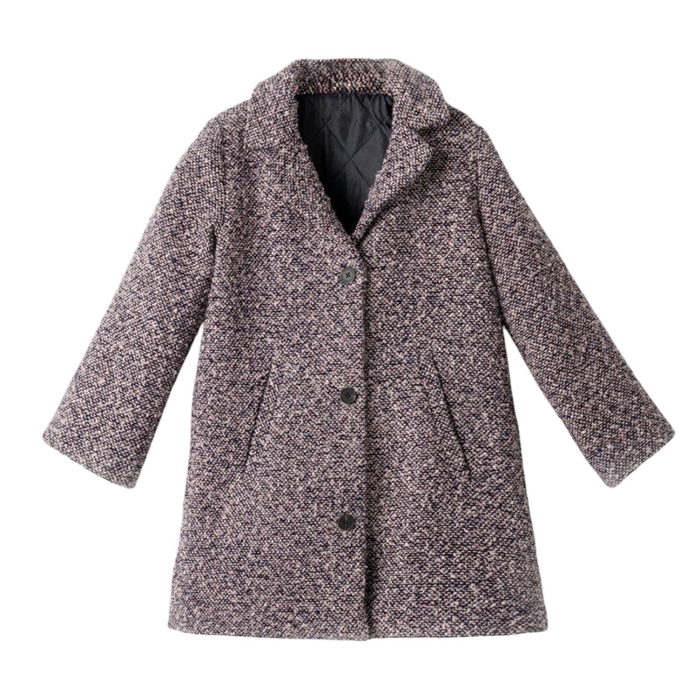 Παιδικό παλτό ΕΒΙΤΑ κορίτσι - ΡΟΖ