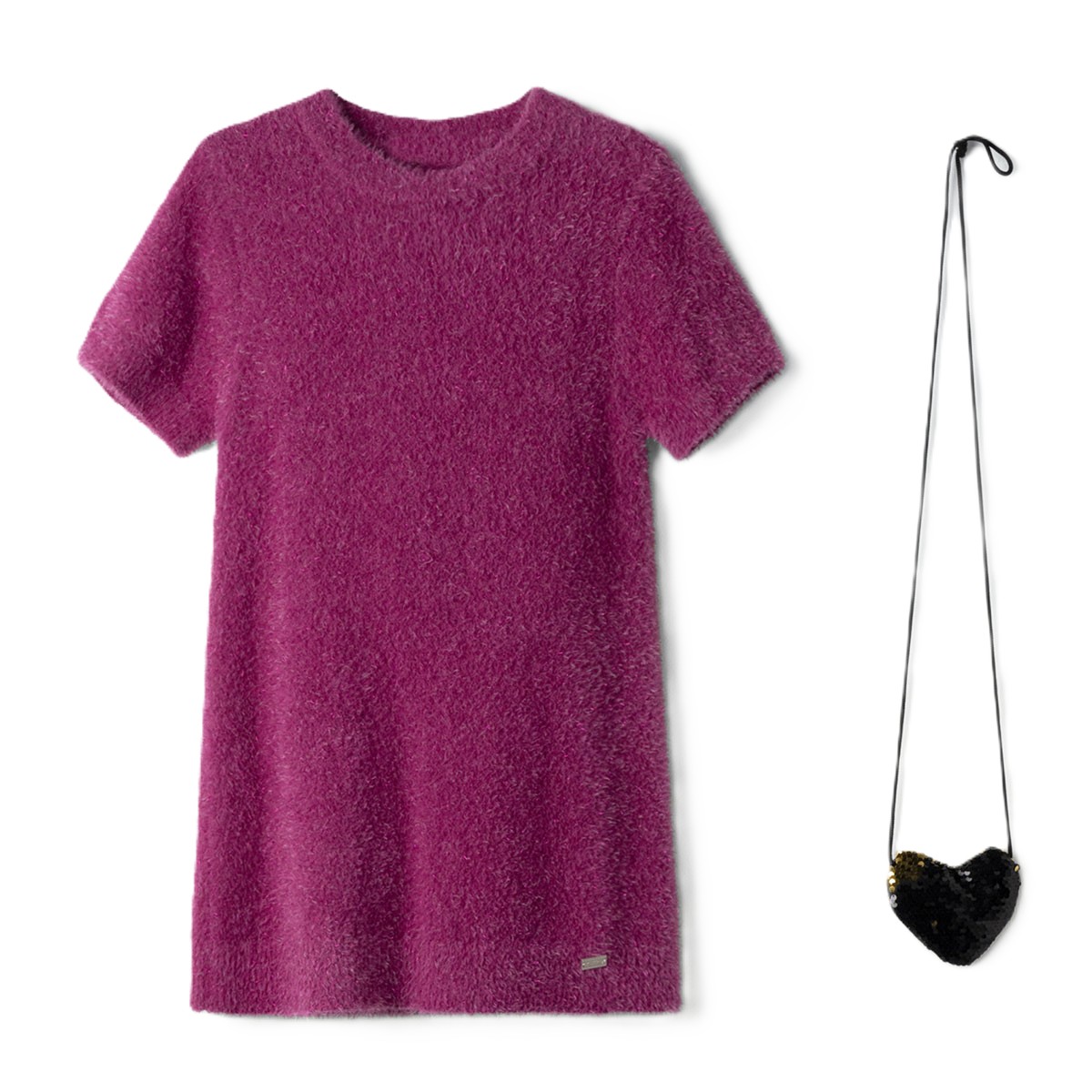 Παιδικό φόρεμα ΕΒΙΤΑ κορίτσι - ΦΟΥΞΙΑ