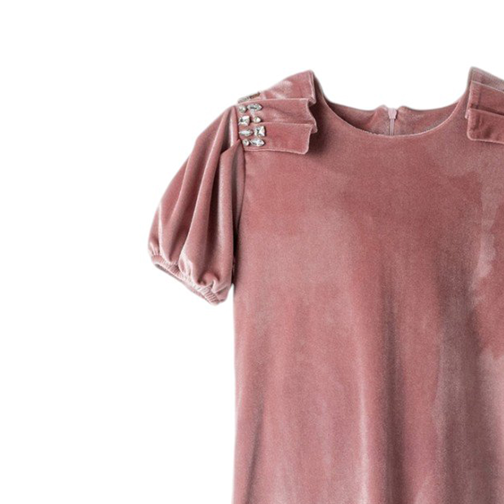 Παιδικό βελουτέ φόρεμα ΕΒΙΤΑ κορίτσι - 3