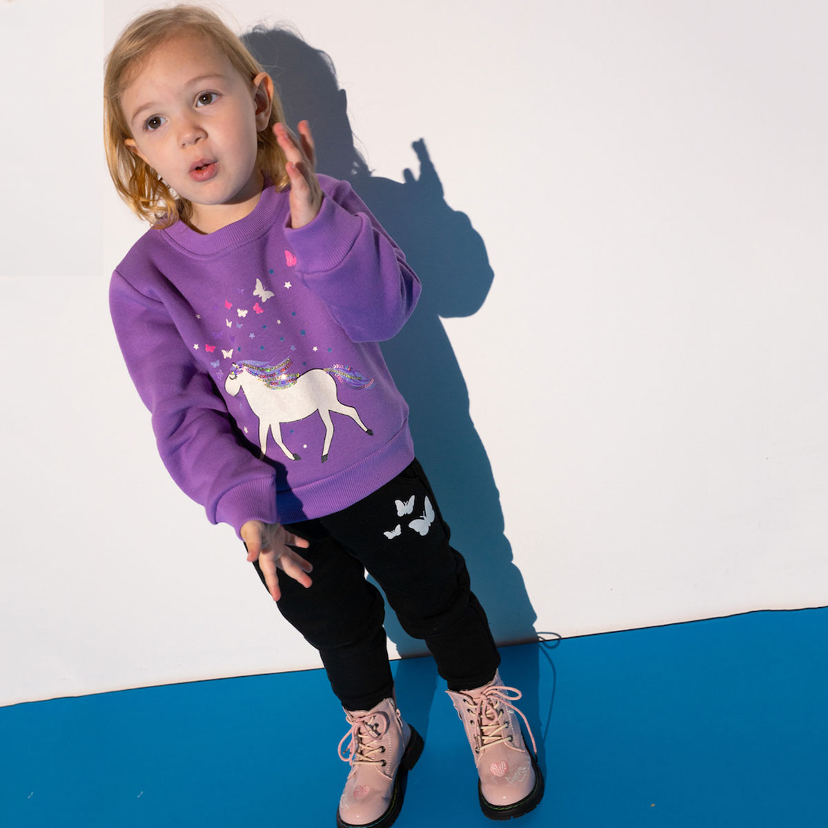 Παιδικό σετ με φόρμα ΕΒΙΤΑ κορίτσι - ΜΩΒ