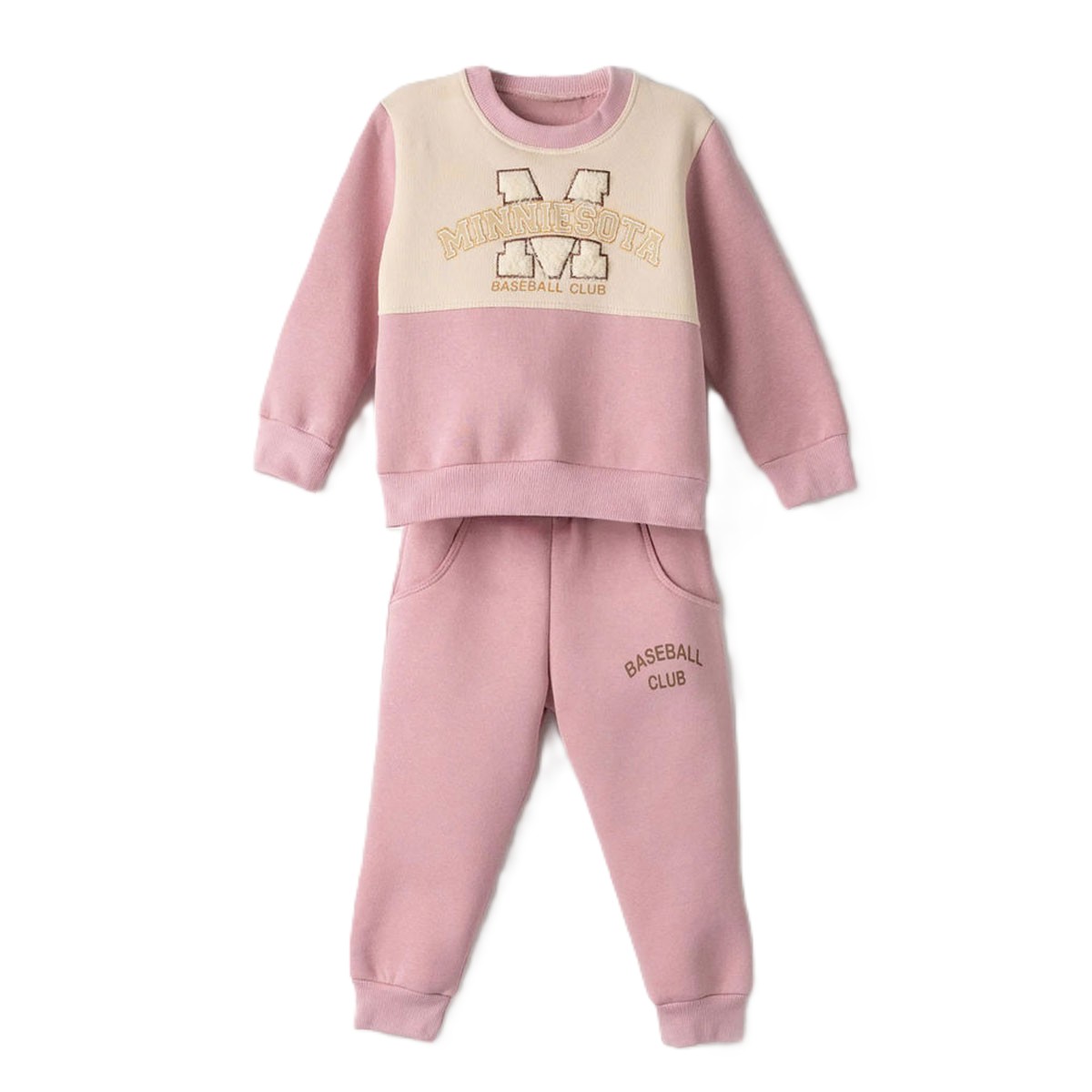 Παιδικό σετ με φόρμα ΕΒΙΤΑ κορίτσι - ΡΟΖ