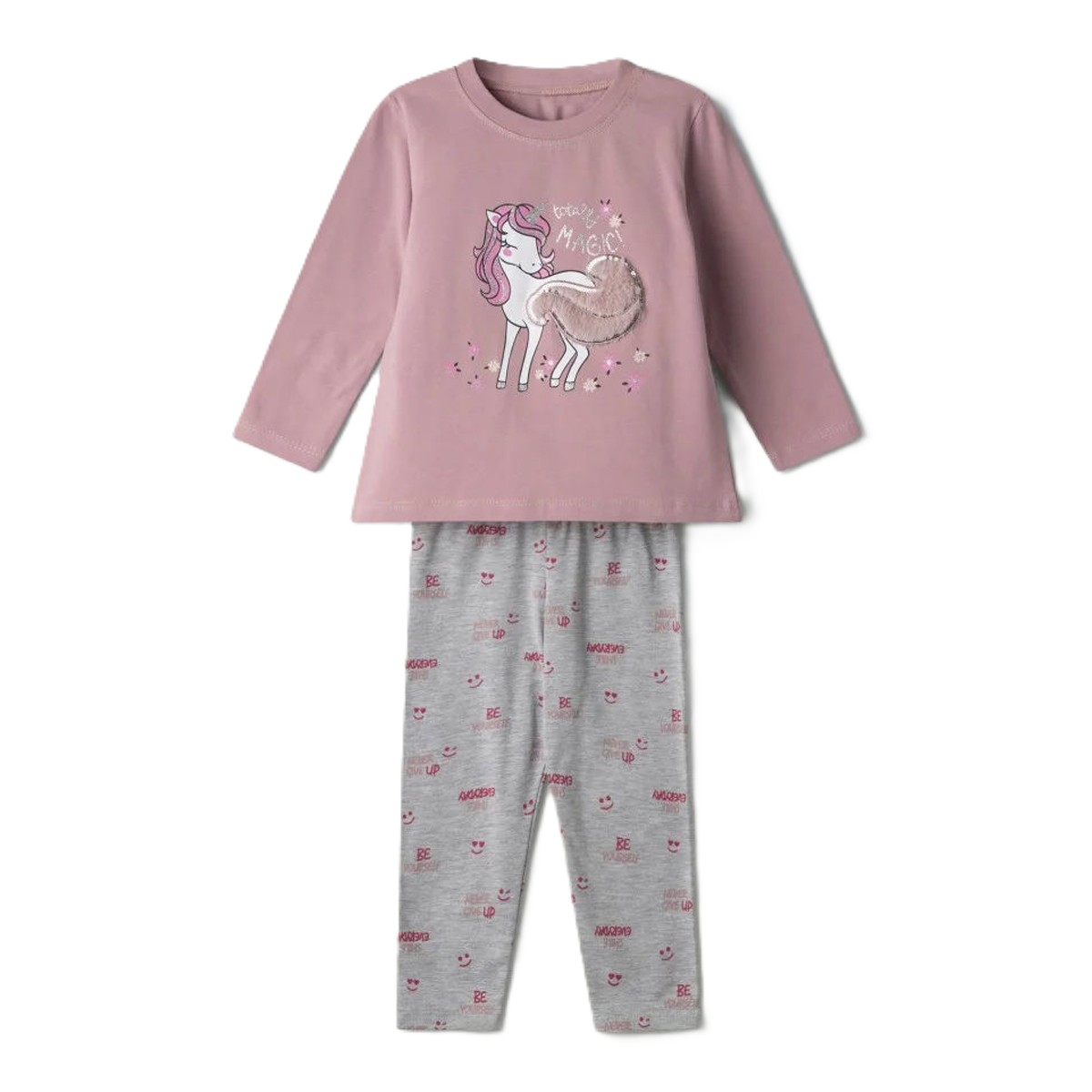 Παιδικό σετ με κολάν ΕΒΙΤΑ κορίτσι - ΡΟΖ