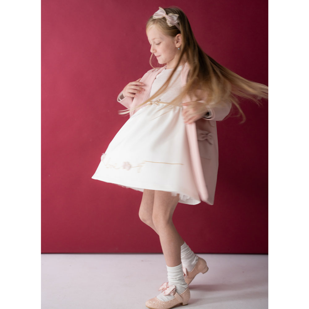 Παιδικό σετ φόρεμα με παλτό ΕΒΙΤΑ κορίτσι - 4